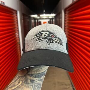 Baltimore Ravens NFL Adjustable Hat Gray Under Brim
